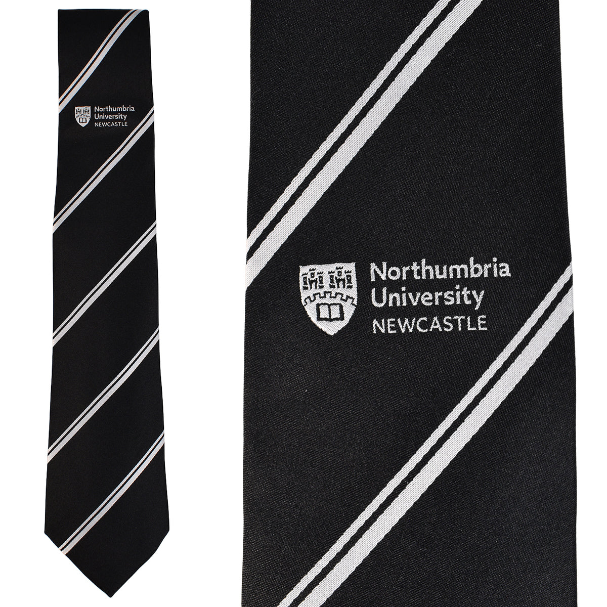 Northumbria University woven silk tie